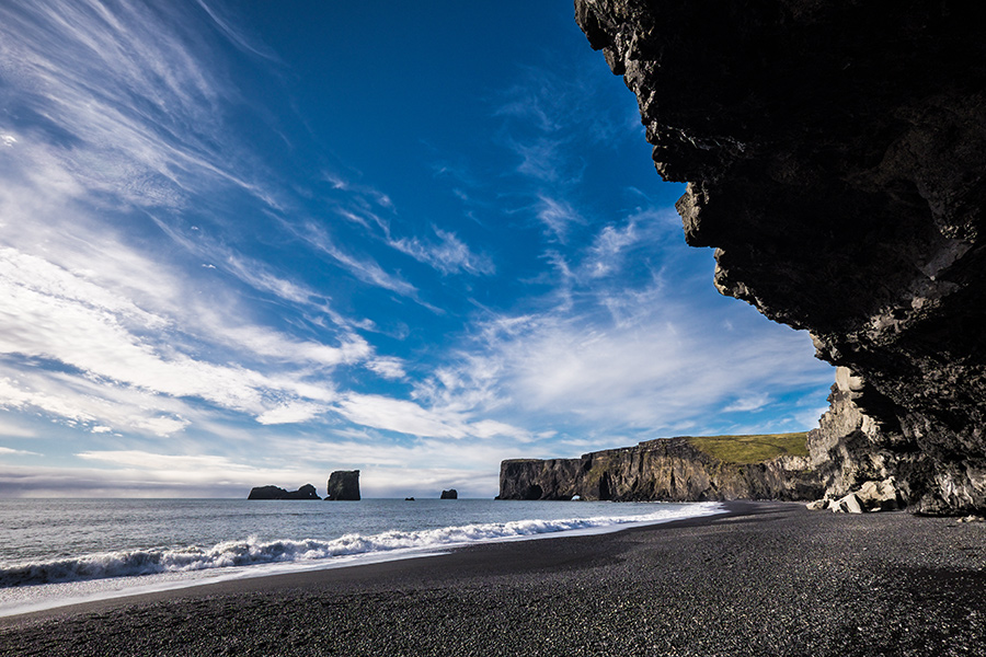 The basalt formations around Reynisfjara are an inspiration for much of Iceland's unusual architecture.